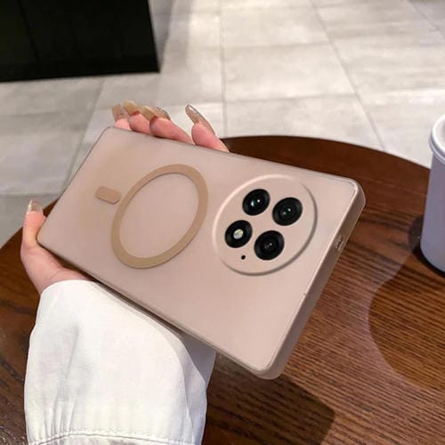 Funda para Teléfono OnePlus 13 Protección Frío Hielo Orificios Finos (Dorada)