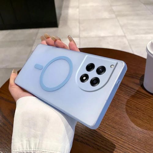 Funda para Teléfono OnePlus Ace 3 Protección Frío y Hielo (Azul Transparente)