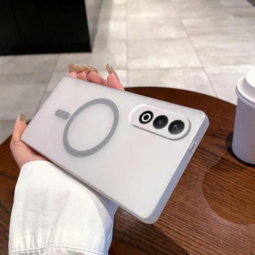 Funda para Teléfono OnePlus Nord Ce4 5G Ice Fog Magsafe Orificio Fino (Gris Titanio)