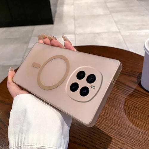 Estuche para Teléfono PC Honor Magic7 Protección Contra Frío y Hielo (Dorado)