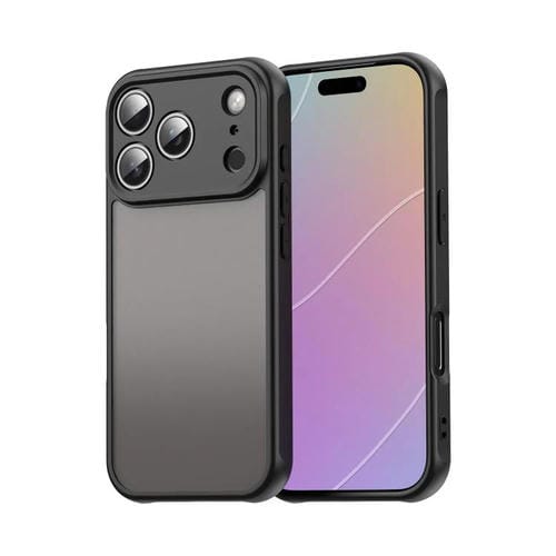 Funda híbrida de TPU y PC esmerilada Fan Dun Series para iPhone 17 Pro (negra)