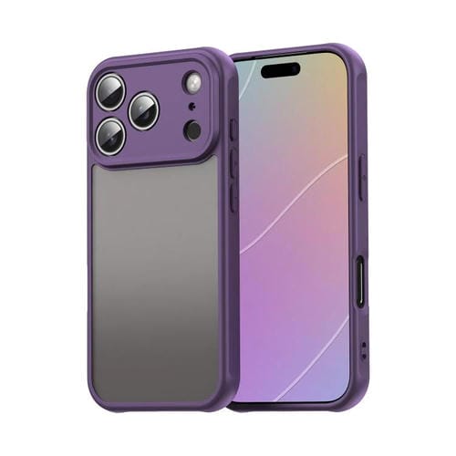 Funda híbrida de TPU y PC esmerilada Fan Dun Series para iPhone 17 Pro (morada)