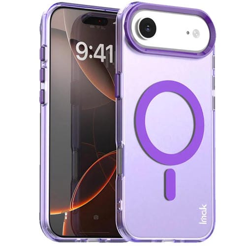 Funda IMAK Candy Series a prueba de golpes MagSafe para iPhone 17 Air (morada)