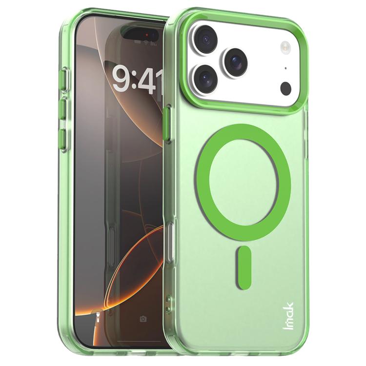Funda IMAK Candy Series MagSafe a prueba de golpes para iPhone 17 Pro Max (verde)
