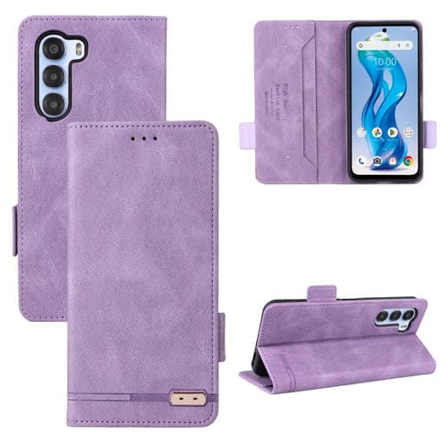Funda de Cuero con Cierre Magnético para ZTE Nubia S 5G A403Zt (Morado)