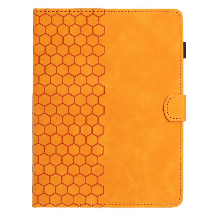 Funda para Tableta Inteligente Cuero con Relieve Panal 8 Pulgadas (Amarilla)
