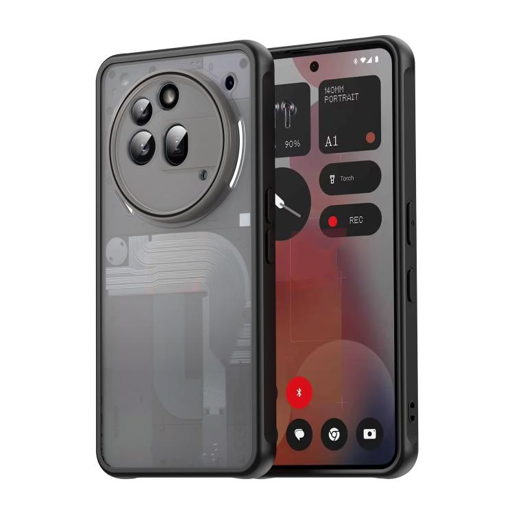 Funda híbrida TPU y PC Fan Dun Series para Teléfono 3A Pro (Negro)