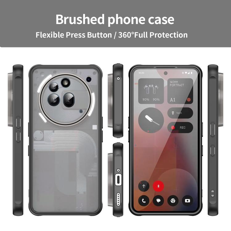 Funda híbrida TPU y PC Fan Dun Series para Teléfono 3A Pro (Negro)