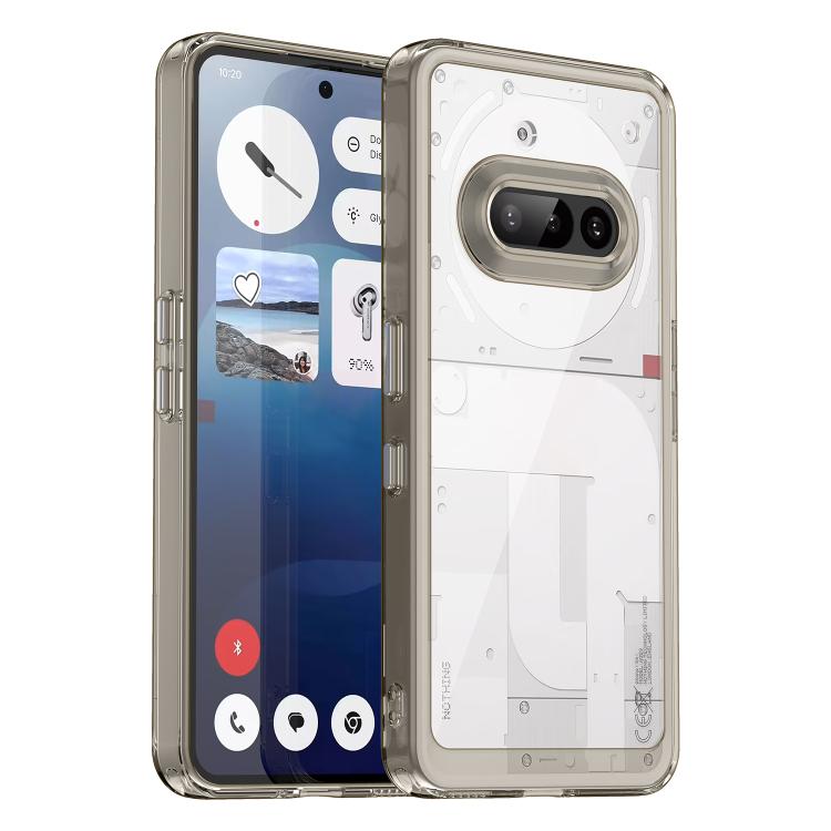 Funda Híbrida Acrílico y TPU para Teléfono 3A (Gris Transparente)