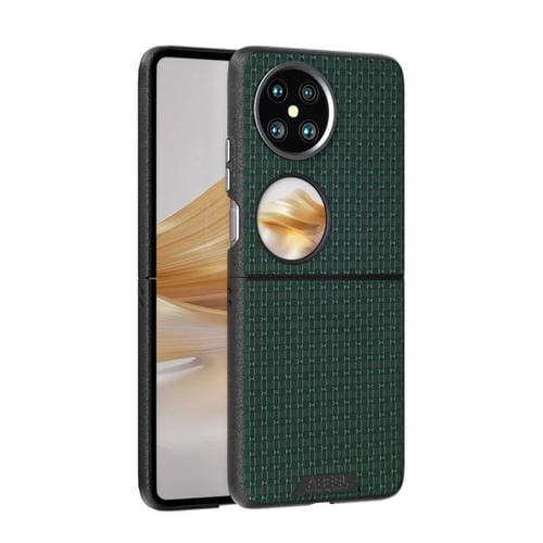 Funda de Cuero con Micro Relieve 6D y Magsafe para Huawei Pocket 2 (Verde)