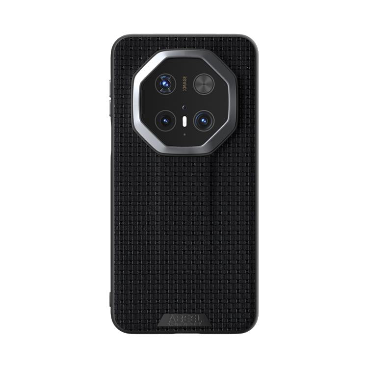 Funda de Piel con Microrelieve 6D para Huawei Mate 70 Rs Ultimate (Negra)