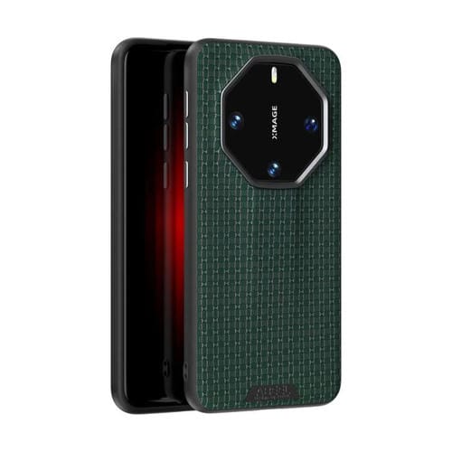 Funda de Cuero con Micro Relieve 6D para Huawei Mate 60 Rs Ultimate (Verde)