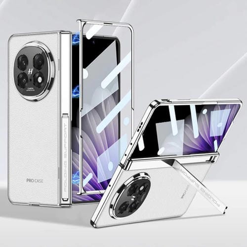 Funda Gkk con Bisagras Magnéticas y Soporte Lateral para Oppo Find N5 (Blanco)