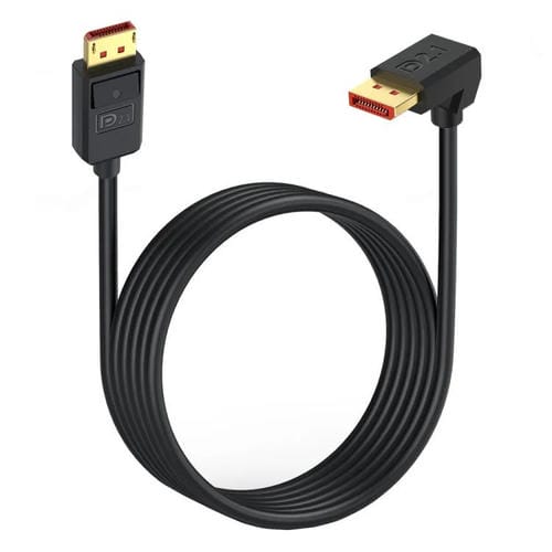 Cable Adaptador Extensión DisplayPort DP2.1 a DP2.1 52 Gbps 16K 30 Hz 50 cm (Negro)