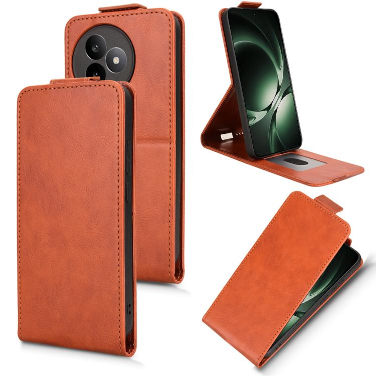 Funda magnética vertical de cuero con hebilla para Redmi K80 Ultra (marrón)