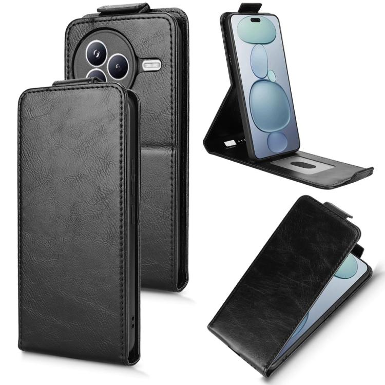 Funda magnética vertical de cuero con hebilla para Xiaomi Civi 5 Pro 5G (negro)