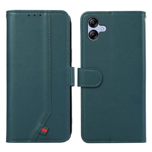 Funda de cuero ABEEL con textura delicada y RFID para Samsung Galaxy A07 5G (verde)