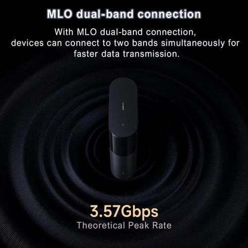 Enrutador Xiaomi Be3600 Pro para Todo El Hogar con WIFI 7, Bluetooth, Puerta de Enlace de Malla, Puerto 2.5G, Banda Dual (Gris)