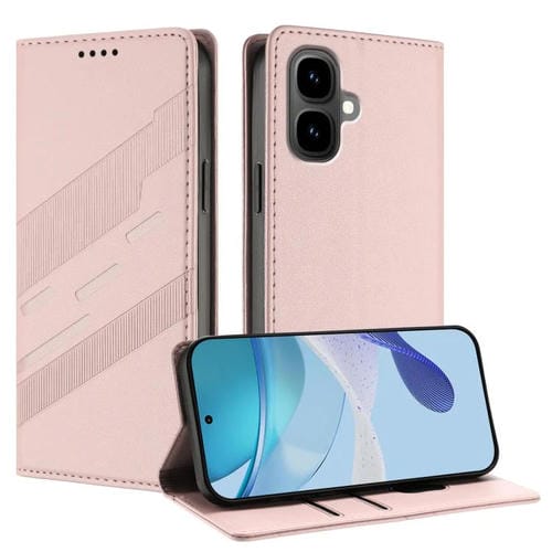 Funda de cuero retro con relieve para Infinix Smart 10 4G (rosa)