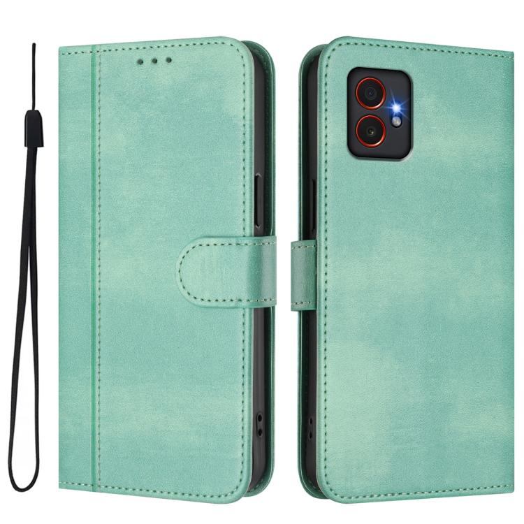 Funda de cuero retro con hebilla para Samsung Galaxy Xcover7 Pro (verde menta)