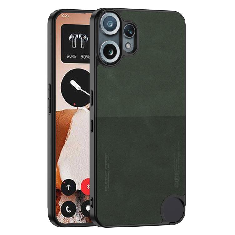 Funda de cuero esmerilado GKK Skin Feel para CMF Phone 2 Pro (verde)