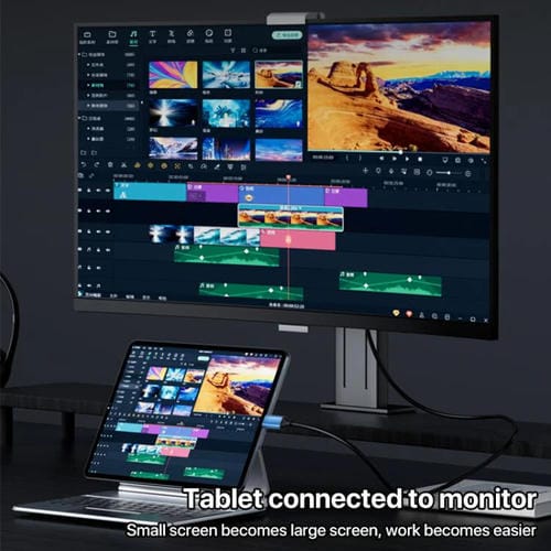 Cable adaptador YCE YCE-V286A Tipo-C a HDMI 2.1 8K (Azul)