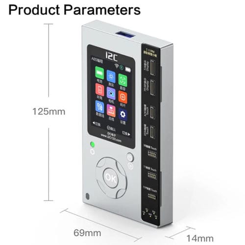 Programmeur Multifonction i2C A8S Hôte+12-15 Plus Réparation de Téléphones avec Plaque True Tone