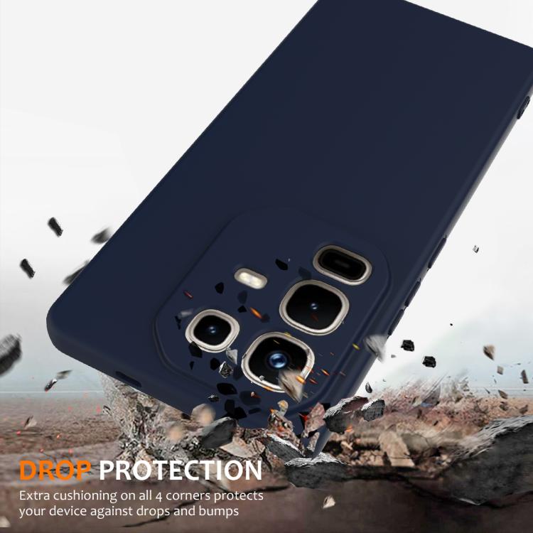 Funda de silicona Magsafe a prueba de golpes para Infinix Note 50 Pro+ (azul marino)