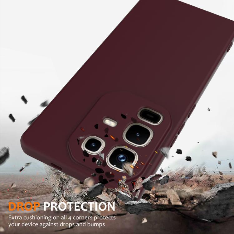Funda de silicona Magsafe a prueba de golpes para Infinix Note 50 Pro+ (color ciruela)