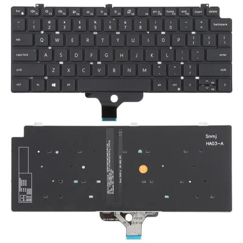 Backlit Keyboard Dell Latitude P33S 13-7300 7310 USA Version (Black)