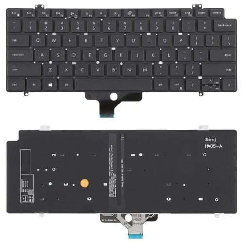 Backlit Keyboard Dell Latitude 7410 2 in 1 USA Version P131G P119G (Black)
