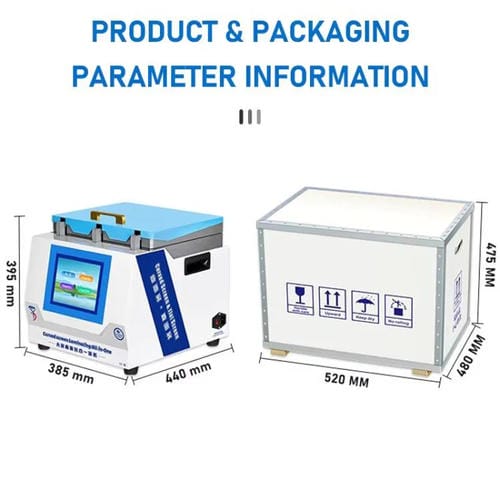 Machine Laminator and Anti-foaming UV Curing YYD YD-639 with American Plug