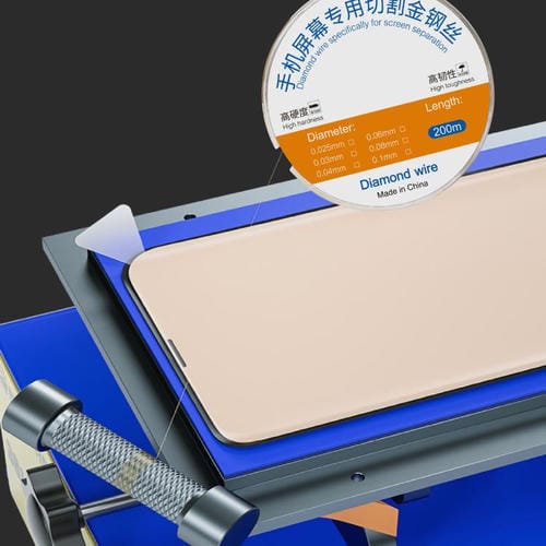 Separación de Pantalla 200 m con Alambre de Corte de Diamante Diámetro 0,1mm