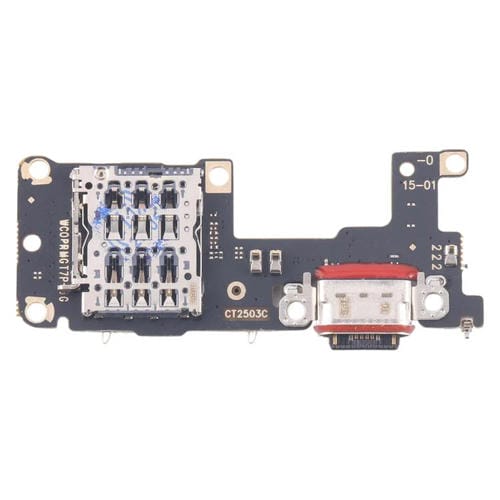 Placa Porto de Carregamento para Realme GT7 5G com Slot para Cartão SIM (não compatível com Carregamento rápido)