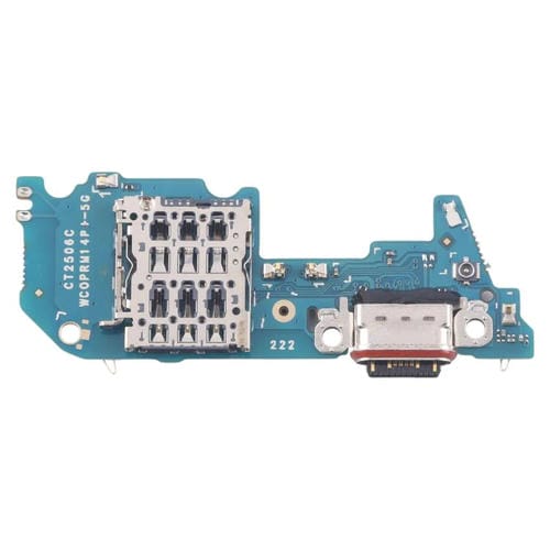 Placa Porto de Carregamento para Realme 14 Pro+ 5G RMX5051 com Slot para Cartão SIM (não compatível com Carregamento rápido)