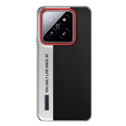 Funda de cuero con textura de diamante para Xiaomi 14 Pro (negro)