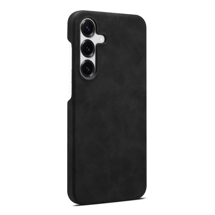 Funda MagSafe con textura retro para Samsung Galaxy S25+ 5G (negra)