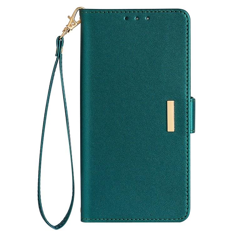 Funda de cuero con cadena cruzada para Redmi A5 4G (171,7 mm) (verde)
