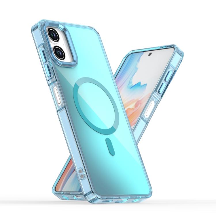Funda MagSafe con degradado de color para Samsung Galaxy A06 4G (azul)