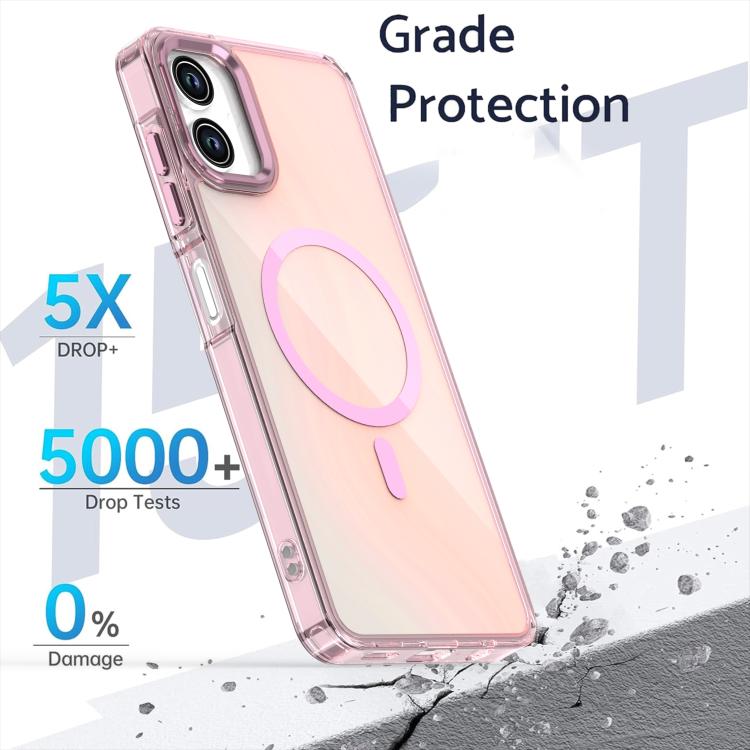 Funda MagSafe con degradado de color para Samsung Galaxy A06 4G (negra)
