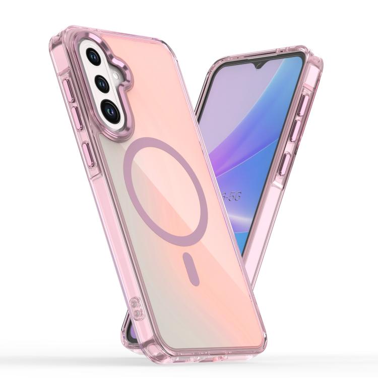 Funda MagSafe con degradado de color para Samsung Galaxy A56 5G (rosa)