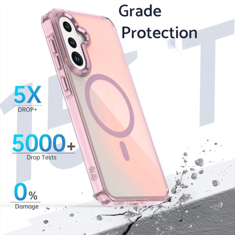 Funda MagSafe con degradado de color para Samsung Galaxy A56 5G (negra)