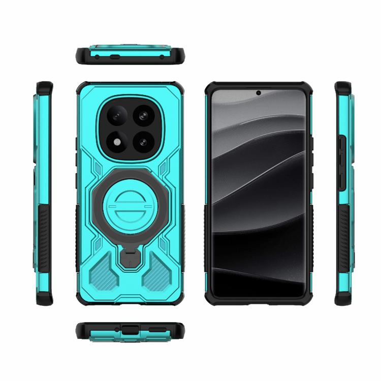 Funda magnética de TPU y PC MagSafe de color sólido para Redmi Note 14 Pro+ 5G Global J-20 (azul lago)