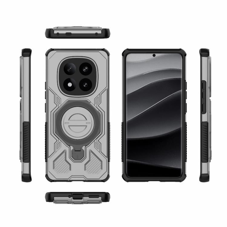 Funda magnética de TPU y PC MagSafe de color sólido para Redmi Note 14 Pro+ 5G Global J-20 (gris)