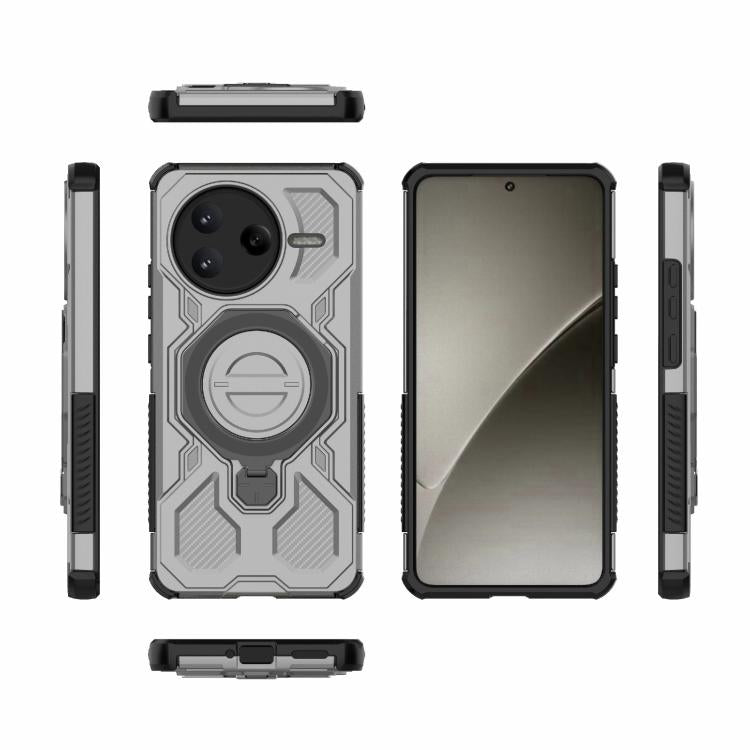 Funda magnética de TPU y PC MagSafe de color sólido para Redmi K80 J-20 (gris)