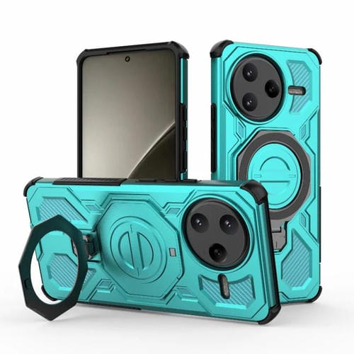 Funda magnética de TPU y PC MagSafe de color sólido para Redmi K80 Pro 5G J-20 (azul lago)