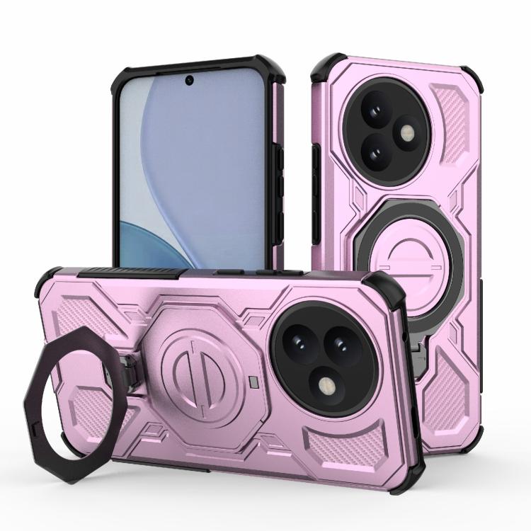 Funda magnética de TPU y PC MagSafe de color sólido para Redmi K80 Ultra 5G J-20 (rosa)