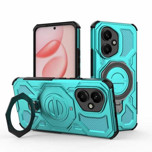 Funda para Honor 400 5G Global de 156,5 mm J-20 con cierre magnético MagSafe de TPU y PC (azul lago)