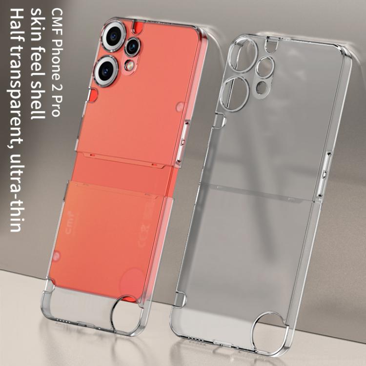 Funda translúcida mate GKK para teléfono CMF Phone 2 Pro (negro)