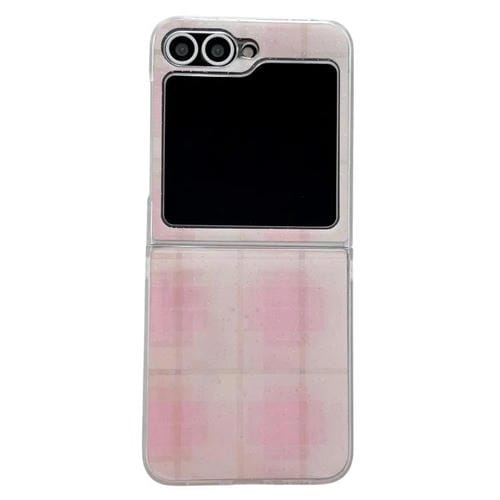 Funda con estampado de puntos brillantes para Samsung Galaxy Z Flip6 (rosa)